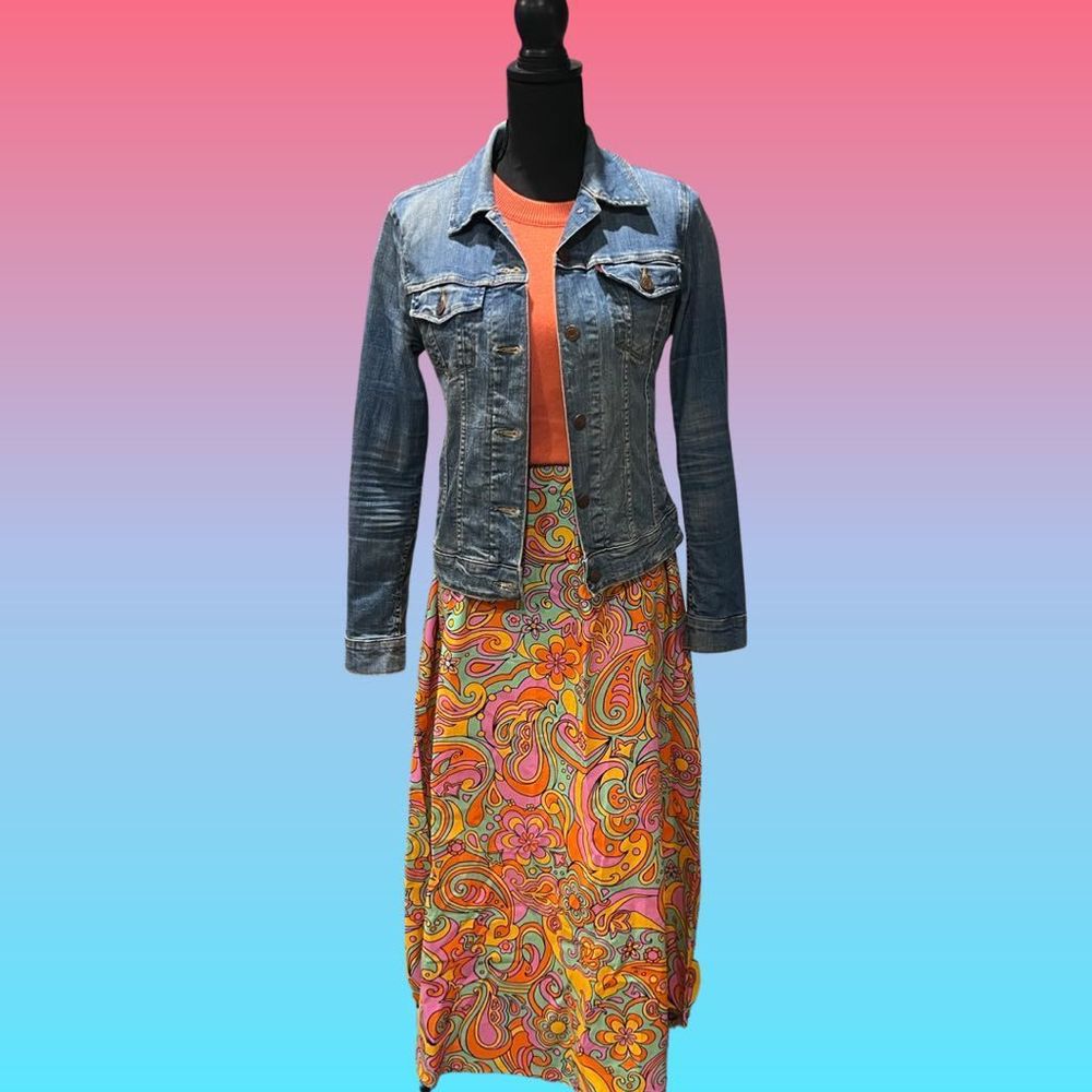 NWOT - NEVER FULLY DRESSED NFD MAXI TANK DRESS GROOVY PSYCHEDELIC PATTERN - Picture 12 of 14